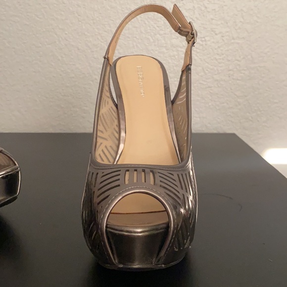 Gun metal metallic silver platforms - Picture 2 of 4